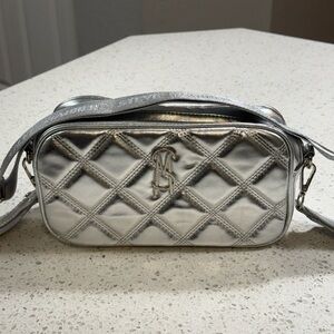 Steve Madden Metallic Silver Crossbody Bag